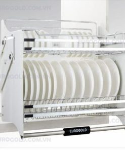 Giá Nâng Hạ Chén Đĩa Inox bóng mạ crom Eurogold EUI170