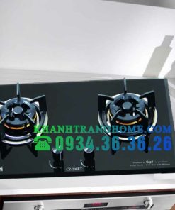 BẾP GAS ÂM KÍNH 2 LÒ CAPRI CR-208KT BLACK