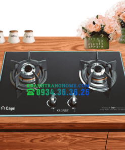 Bếp gas âm kính 2 lò Capri CR-272KT - 7 BẾP GAS ÂM KÍNH 2 LÒ CAPRI CR-272KT