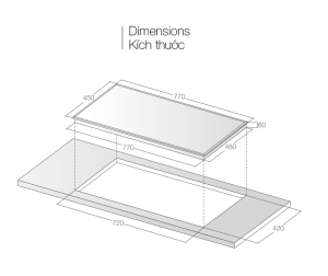 BẾP TỪ ĐÔI LORCA LCI-829