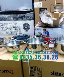 Bộ nồi chảo Dmestik ES009 - 5 BỘ NỒI CHẢO DMESTIK ES009