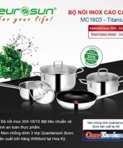 Bộ nồi inox Eurosun MC1603 Titanium