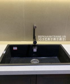 Chậu đá Malloca ZEN K 13040 / Màu đen / Phủ nano kháng khuẩn - 11 CHẬU ĐÁ MALLOCA ZEN K 13040