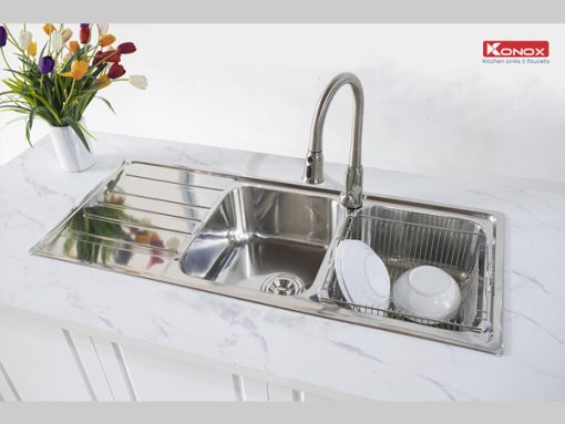 CHẬU RỬA BÁT KONOX Artusi KS11650 1D BÀN TRÁI