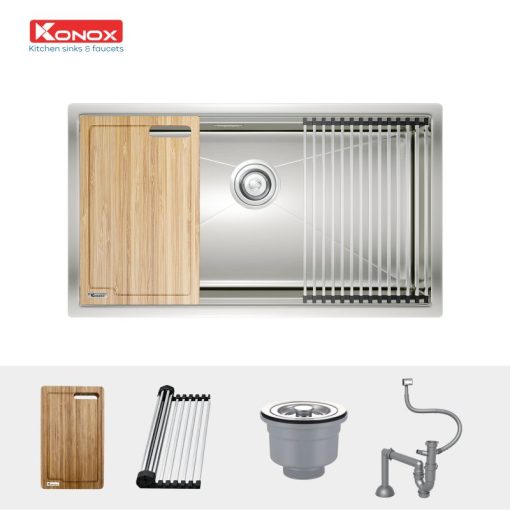 CHẬU RỬA BÁT KONOX WORKSTATION KN8046SU