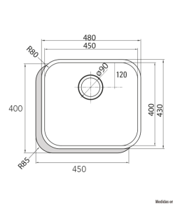 Chậu rửa Cata CB 45-40 INOX