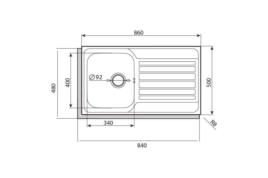 Chậu rửa bát Cata CDP-1