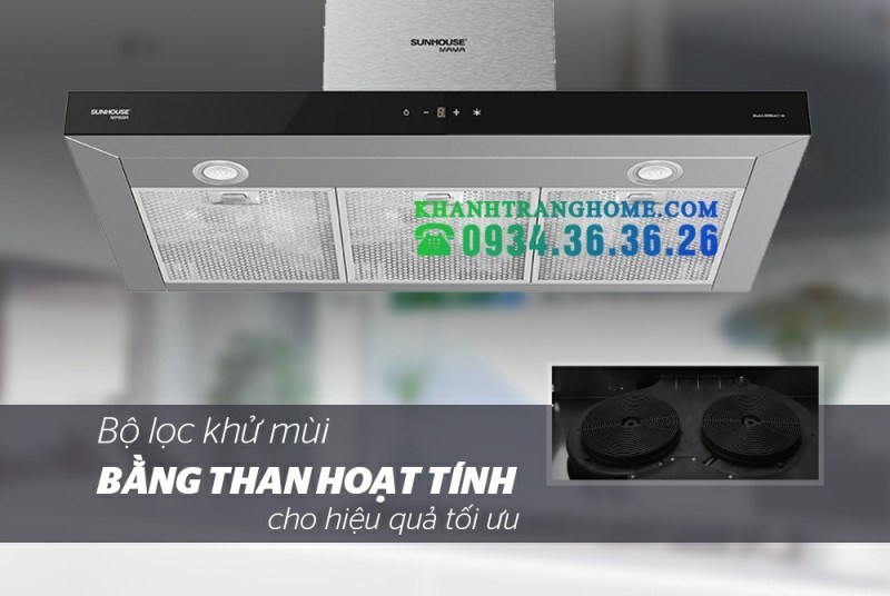 MÁY HÚT MÙI CAO CẤP CHỮ T SUNHOUSE MAMA MMB6817 90