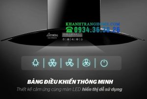 MÁY HÚT MÙI KÍNH CONG CAO CẤP SUNHOUSE APEX APB6680 70C