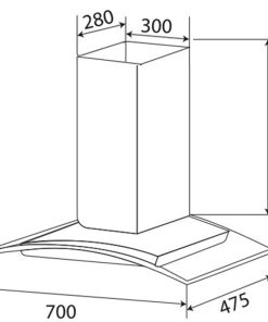 MÁY HÚT MÙI KÍNH CONG KAFF KF-GB785N