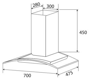 MÁY HÚT MÙI KÍNH CONG KAFF KF-GB785N