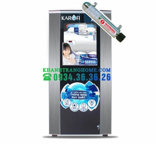 MÁY LỌC NƯỚC KAROFI IRO 1.1 K7I-1 7 CẤP LỌC TỦ IQ (+ ĐÈN UV)