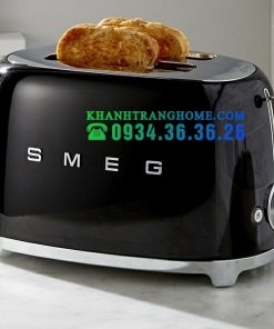 MÁY NƯỚNG BÁNH MÌ 2 LÁT THẬP NIÊN 50 MÀU ĐEN SMEG TSF01BLEU 535 43 660
