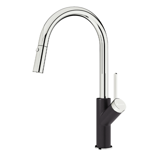 VÒI RỬA BÁT RÚT DÂY KONOX PONTE BLACK
