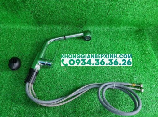 VÒI RỬA CHÉN MALLOCA K119N9 - VÒI DÂY RÚT MẠ CHROME