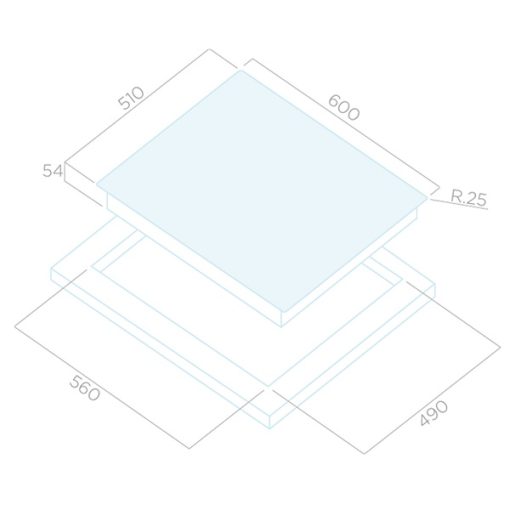 Bếp từ Elica GOLDEN 604 BL - 3