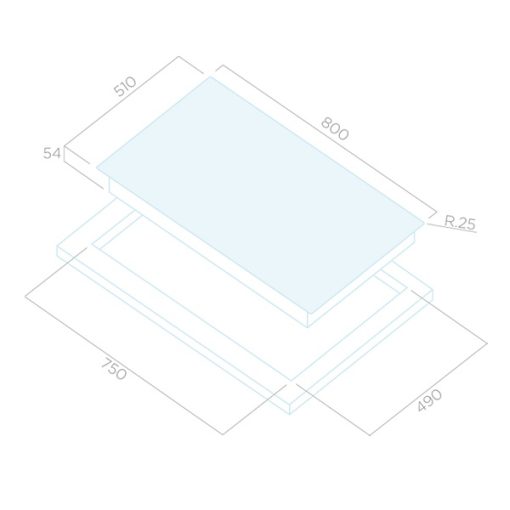 Bếp từ Elica LIEN DIAMOND 805 BL - 3