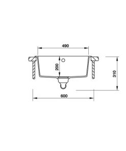 Chậu đá Hafele galba hs-gs5543 – màu kem 570.35.430 - 36 Chậu đá Hafele galba hs-gs5543 – màu kem 570.35.430 - 35