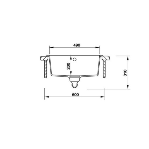 Chậu đá Hafele HS19-GEN1S60 570.35.530 - 5