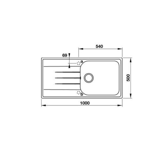 Chậu Đá HAFELE Julius Hs-Gsd10050 570.36.450 - 3