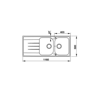 CHẬU ĐÁ HAFELE HS18-GED2R80 MÀU GREY 570.35.560 - 19