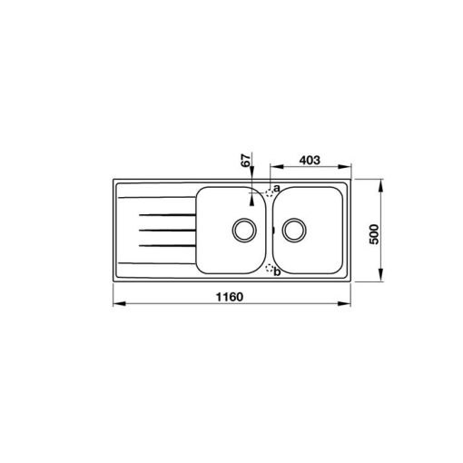 CHẬU ĐÁ HAFELE HS18-GED2R80 MÀU GREY 570.35.560 - 3