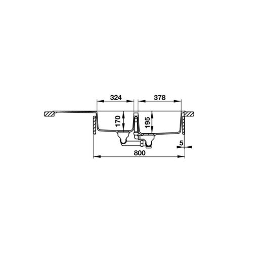 CHẬU ĐÁ HAFELE HS19-GED2S80 MÀU GREY 570.35.570 - 5