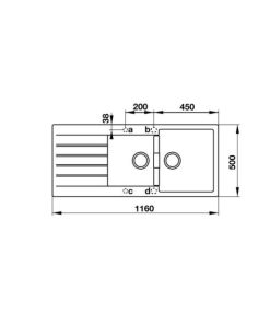 Chậu rửa chén Hafele HS19-GED2S80 570.35.470 - 10 Chậu rửa chén Hafele HS19-GED2S80 570.35.470 - 9