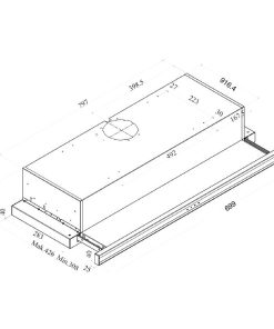 MÁY HÚT MÙI BẾP ÂM TỦ FAGOR 3AF3-741B - 6 FAGOR 3AF3-741B