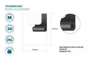 Túi đựng rác phân hủy sinh học SUNHOUSE KS-G6578BS - 15