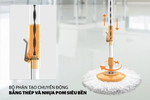 CÂY LAU NHÀ XOAY 360 ĐỘ SUNHOUSE KS-MO350I - 9