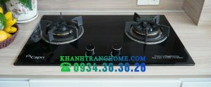 BẾP GAS ÂM KÍNH 2 LÒ CAPRI CR-208KT BLACK