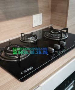 Bếp gas âm kính 3 lò Capri CR-308KT - 6 BẾP GAS ÂM KÍNH 3 LÒ CAPRI CR-308KT