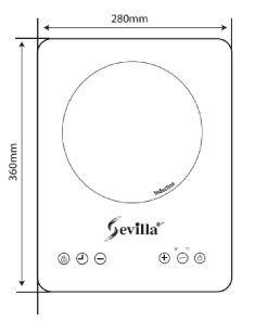 BẾP TỪ ĐƠN CAO CẤP SEVILLA SV – 10T
