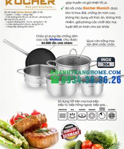 BỘ NỒI 5 MÓN KOCHER BERLIN - 7 BỘ NỒI 5 MÓN KOCHER BERLIN