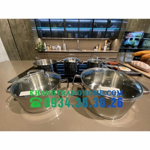 BỘ NỒI INOX 9 MÓN CAO CẤP MALLOCA SA-1503