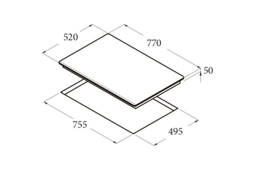 Bếp từ Cata GIGA 750 BK