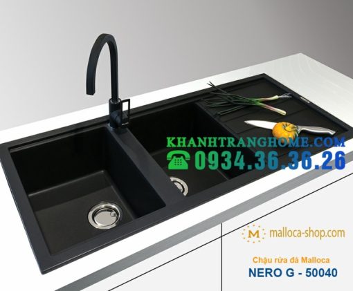 CHẬU ĐÁ MALLOCA NERO K-50040