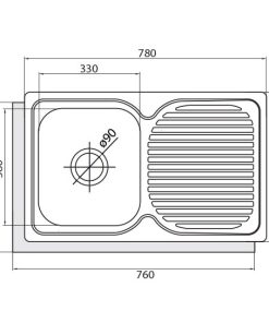 Chậu rửa Cata CD-1