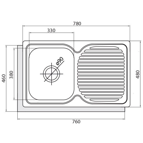 Chậu rửa Cata CD-1