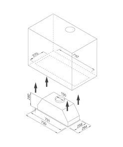 MÁY HÚT MÙI ÂM TỦ MALLOCA HIDDEN K-730