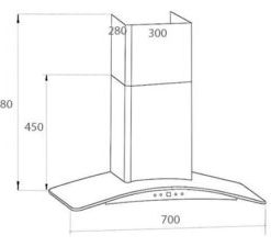 MÁY HÚT MÙI KÍNH CONG KAFF KF-GB783N