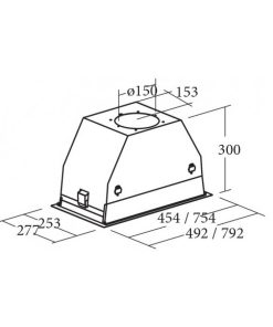 Máy hút mùi âm tủ Cata GC DUAL WH 45 - 7 Máy hút mùi âm tủ Cata GC DUAL WH 45