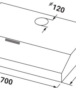 Máy hút mùi cổ điển Kaff KF-SL70KW