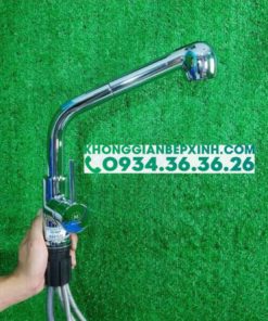 Vòi Rửa Chén Malloca K119N9 - Vòi dây rút mạ Chrome - 14 VÒI RỬA CHÉN MALLOCA K119N9 - VÒI DÂY RÚT MẠ CHROME