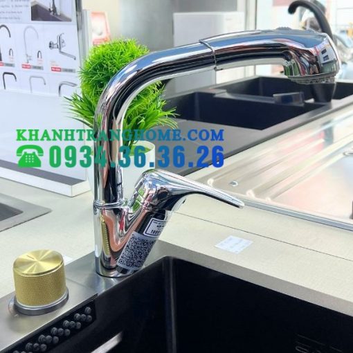 VÒI RỬA CHÉN MALLOCA K140 - VÒI DÂY RÚT MẠ CHROME