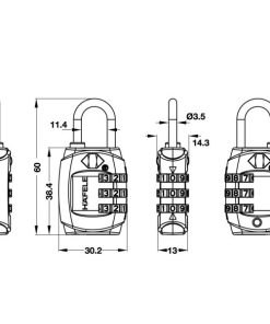 Khóa Tsa HAFELE 331 482.09.009 - 17