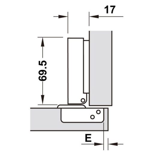 Bản Lề Metalla Sm 110 Độ, Giảm Chấn, Inox 304, Trọn Bộ Diy 483.01.720 - 5