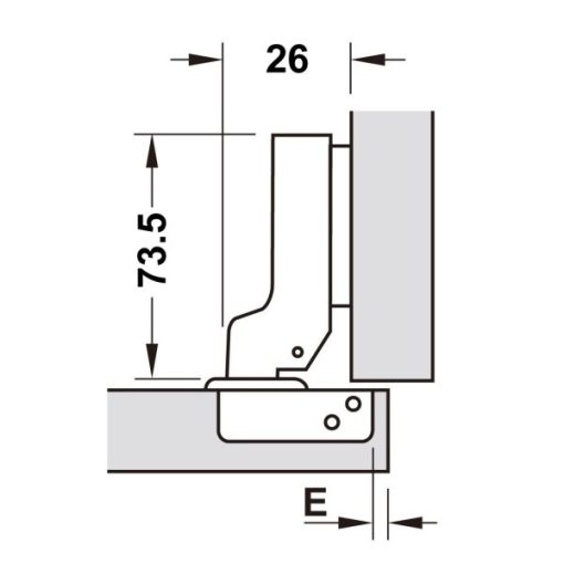 Bản Lề Metalla Sm 110 Độ, Giảm Chấn, Inox 304, Trọn Bộ Diy 483.01.720 - 9