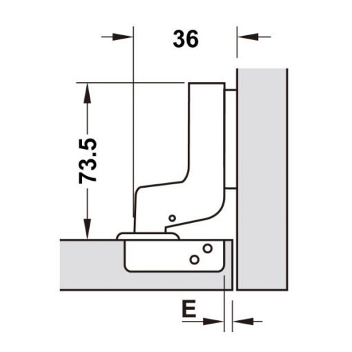 Bản Lề Metalla Sm 110 Độ, Giảm Chấn, Inox 304, Trọn Bộ Diy 483.01.720 - 13